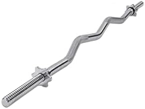 60-inch ez curl barbell with threaded chrome finish