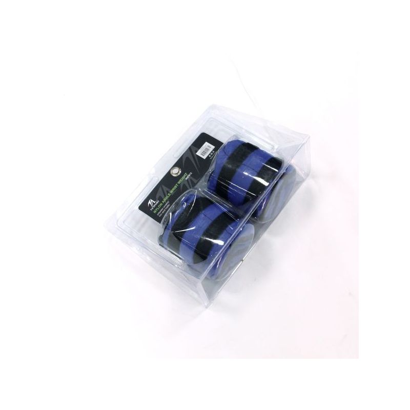 nylon ankle/wrist weight blue 4kg/pr ir97812