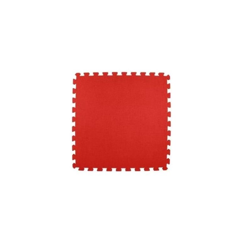 interlocking rubber tiles 100cmx100cmx16mm red