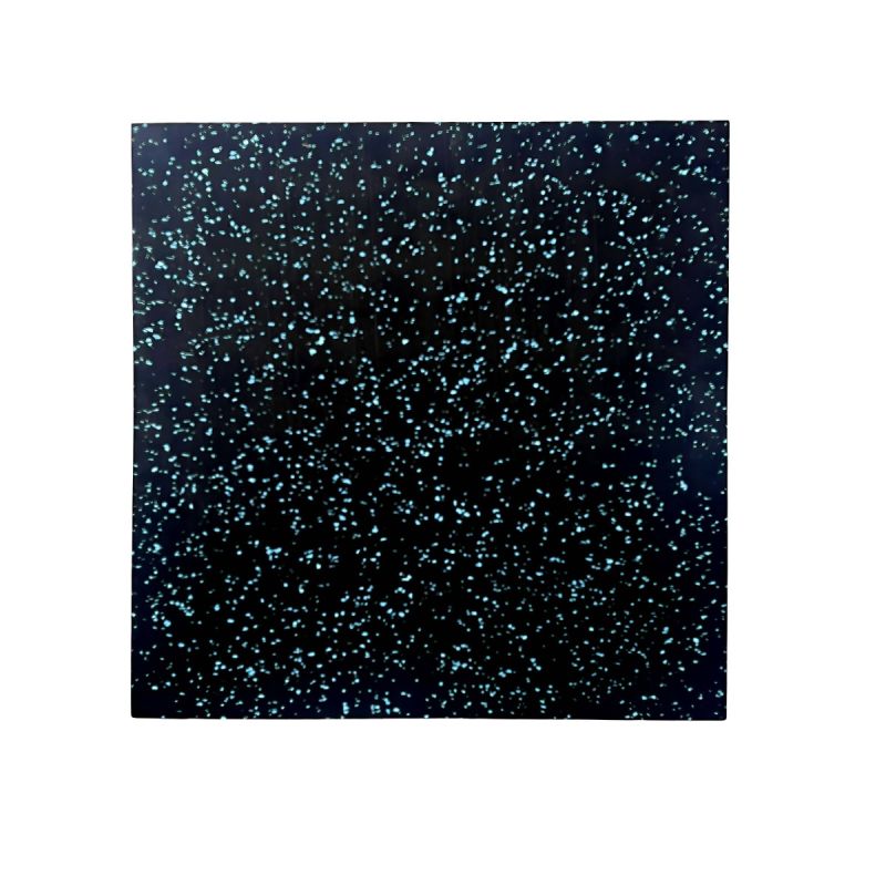 epdm limination rubber tile 30mm x 500mm x 500mm blk/ blu
