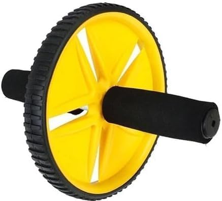 ab roller - dual-wheel abdominal exercise roller with foam handles