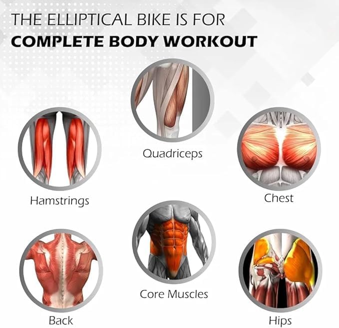 5-in-1 elliptical cross trainer with stepper, twister & dumbbells