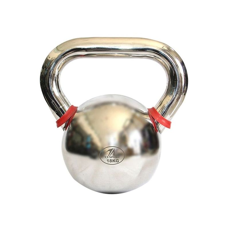 ta sports chrome kettlebell 18kg silver
