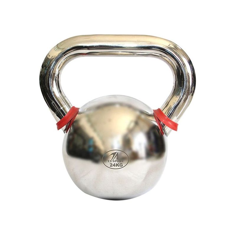 ta sports chrome kettlebell 24kg silver