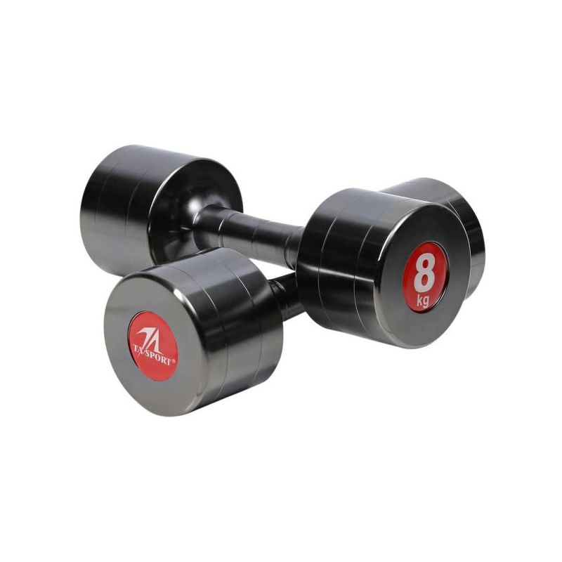 ta sports dumbbell 8kg silver