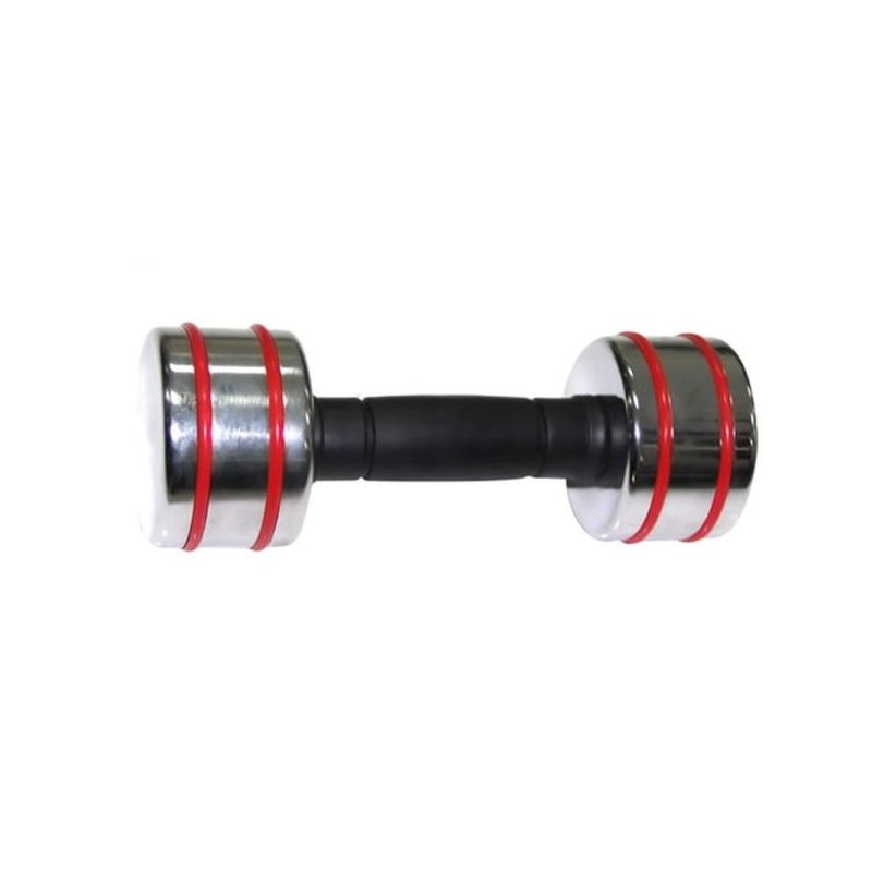 ta sports ir92021 steel chromed dumbbell 5kg multicolor