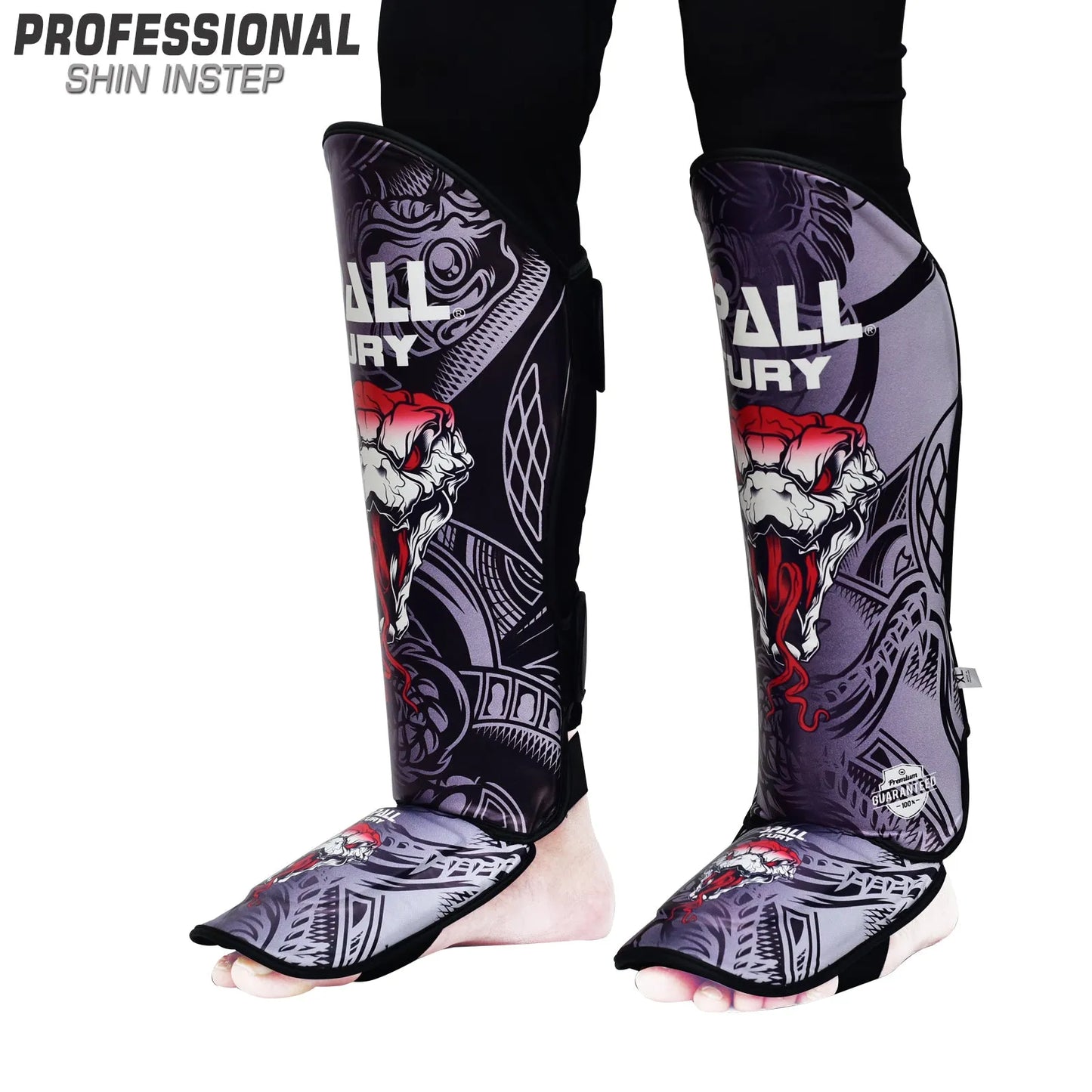 shin instep guards for durable professional mma equipment kickboxing muay thai martial arts sparring practice and training perfect for men women | ideal for all surfaces, kids & adults | match-ready