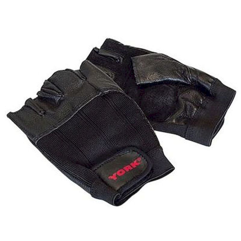 leather weight lifting gloves l (brand : york fitness)