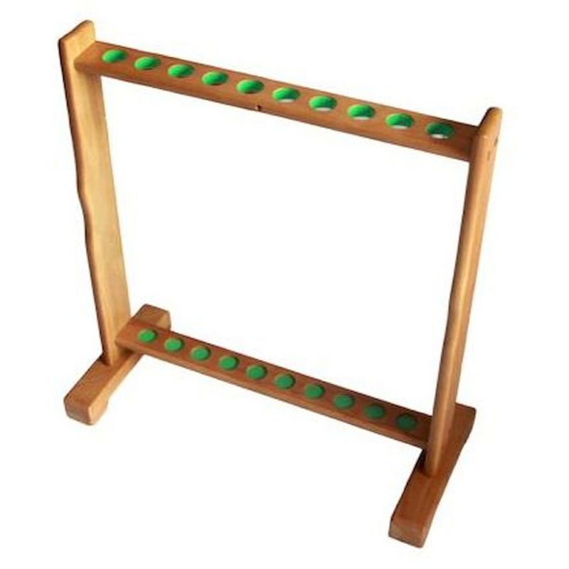 10 hole oak floor rack 46525