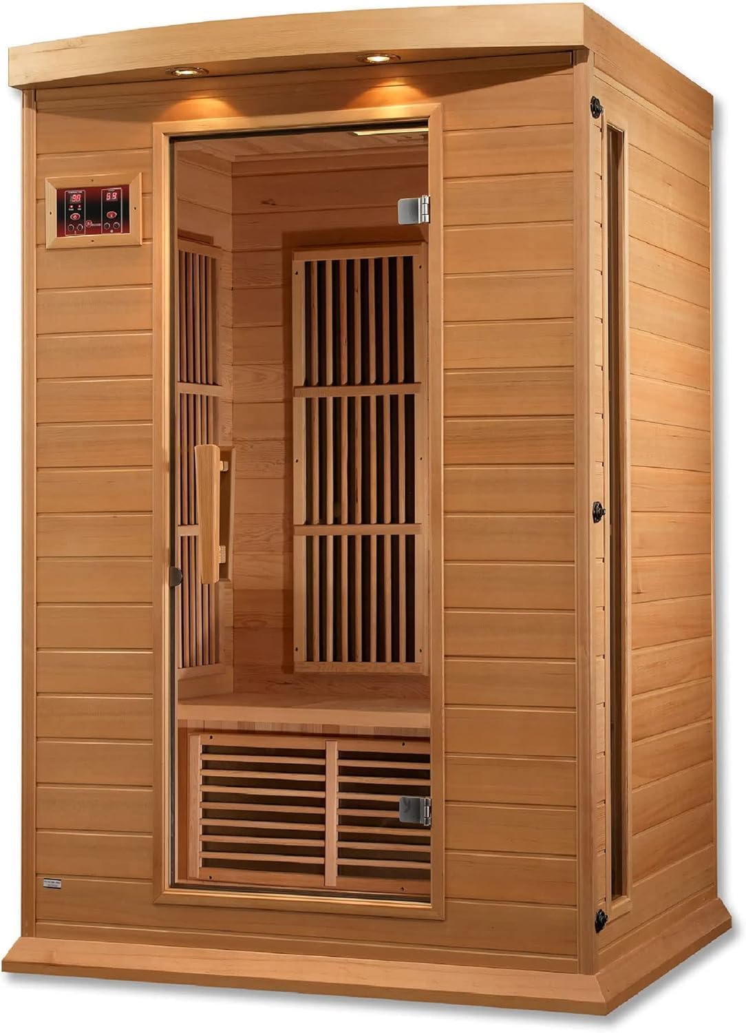 2-person infrared sauna room for uae homes - hemlock 1820w