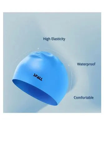 waterproof high elasticity unisex adult swim hat bathing caps for men and women swimming to keep hair dry adults youth ear protection swimming cap | ideal for all surfaces, kids & adults | match-ready