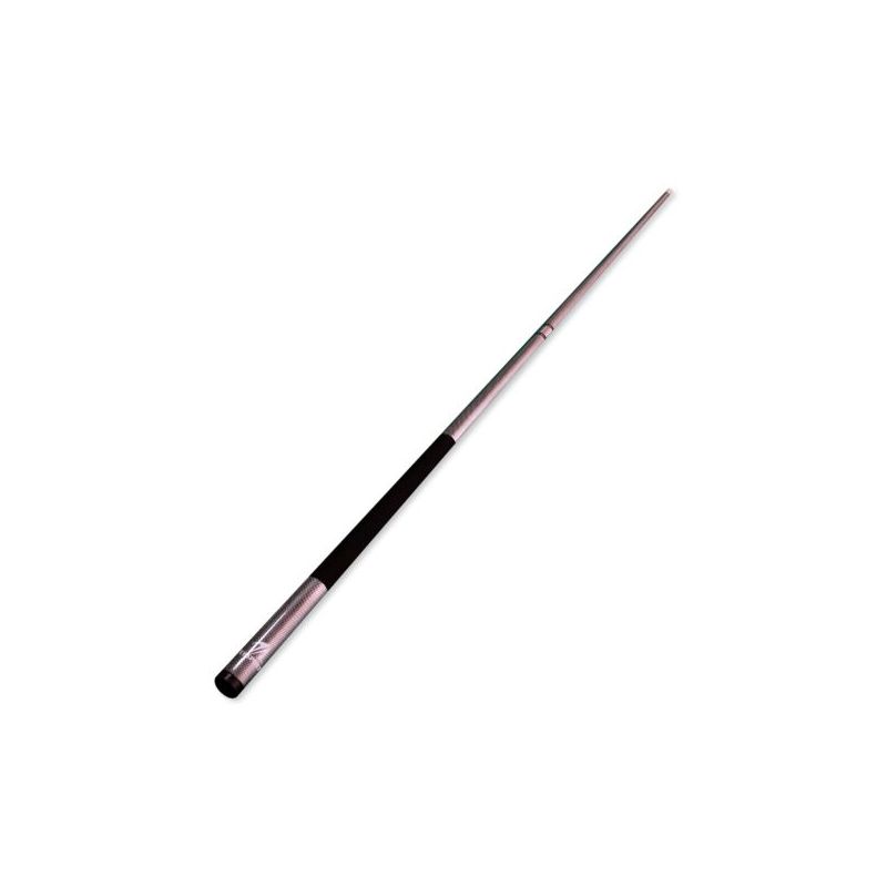 58 in 2-pc fiberglass pool cue silver 01033