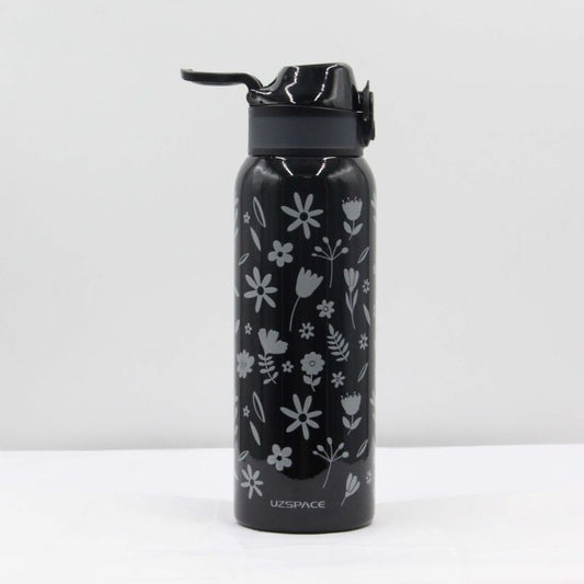 WATER BOTTLE STAINLESS STEEL 700ML BLACK 3105