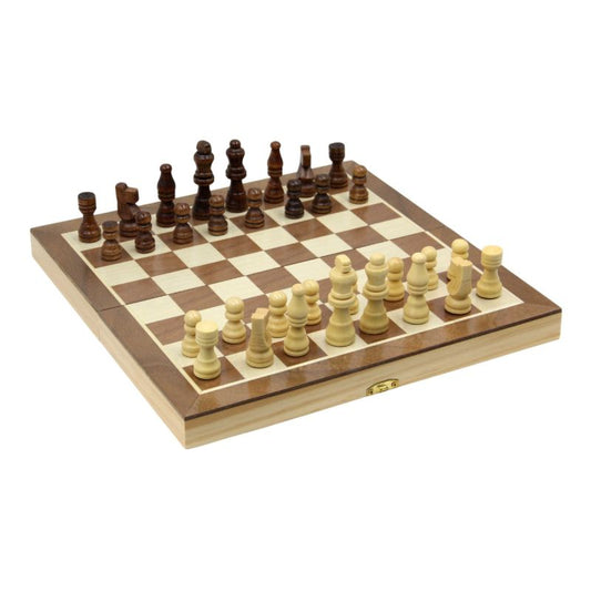 CHESS SET SIZE : 29*14.5*5CM PINEWOOD + MDF 8116