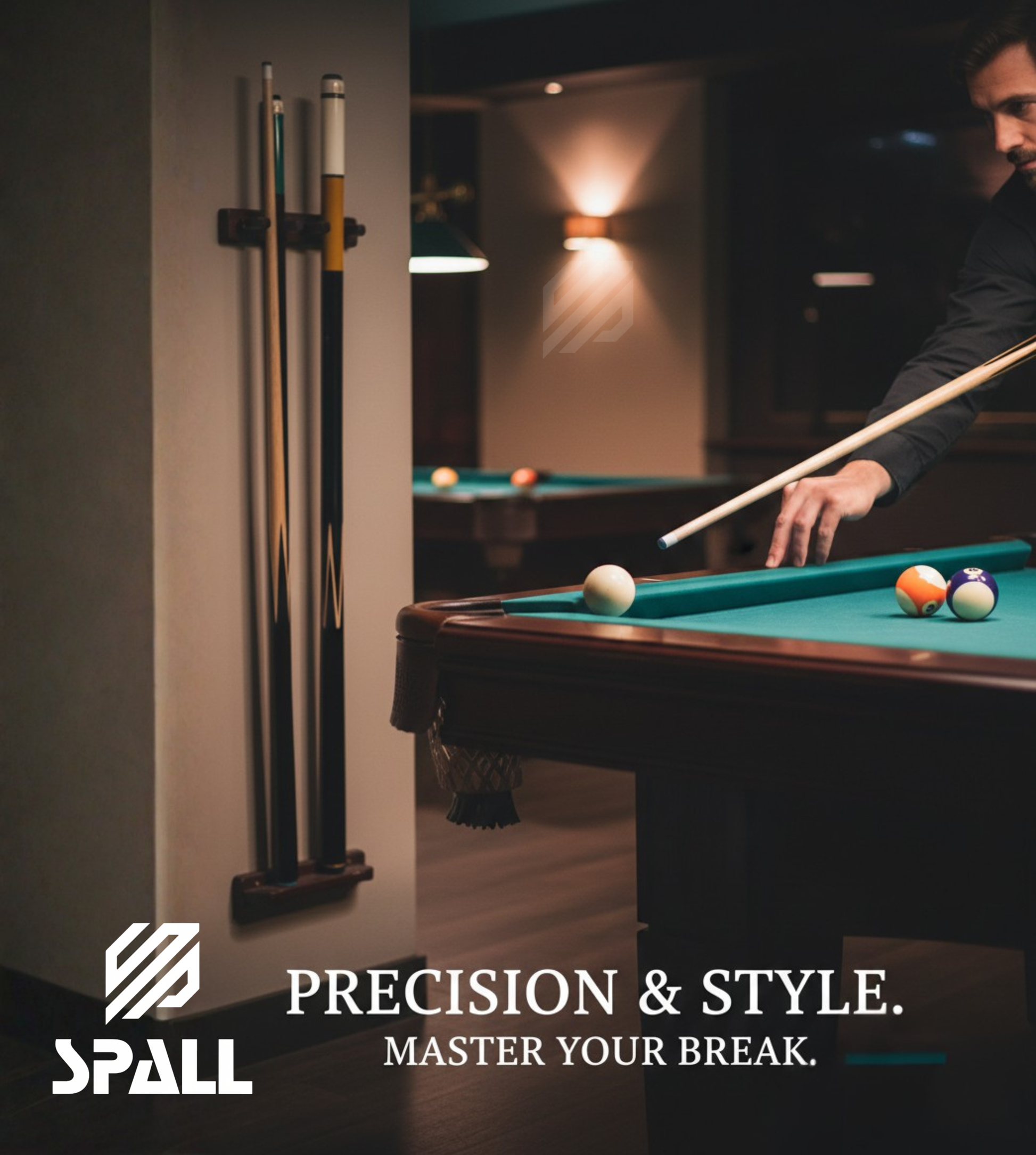 SPALL Billiard Stick Professional Pool Cue – Premium Quality Billiards Cue Stick – Durable Wooden Cue for Snooker & Pool Game – High Precision & Smooth Grip
