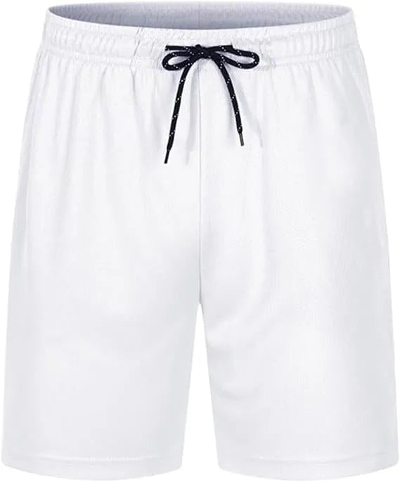 men’s swimming shorts – quick dry swim trunks for beach, pool & sports – black, white, grey