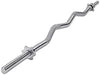 60-Inch EZ Curl Barbell with Threaded Chrome Finish
