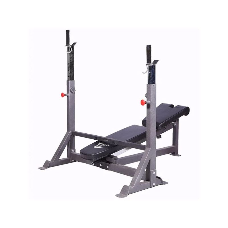 ta sport adjustable olympic bench press grey with black - model ax1036 