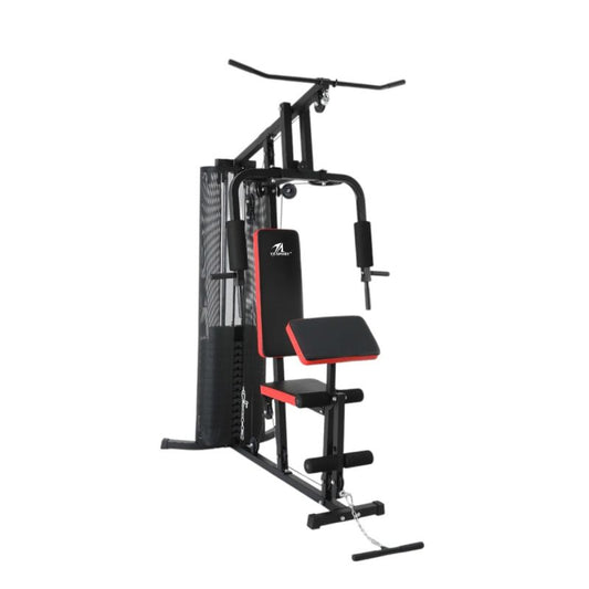TA SPORTS HOME GYM ONE STATION WEIGHT STACK 65KG WITH NYLON NET AND ELBOW PAD ES-402