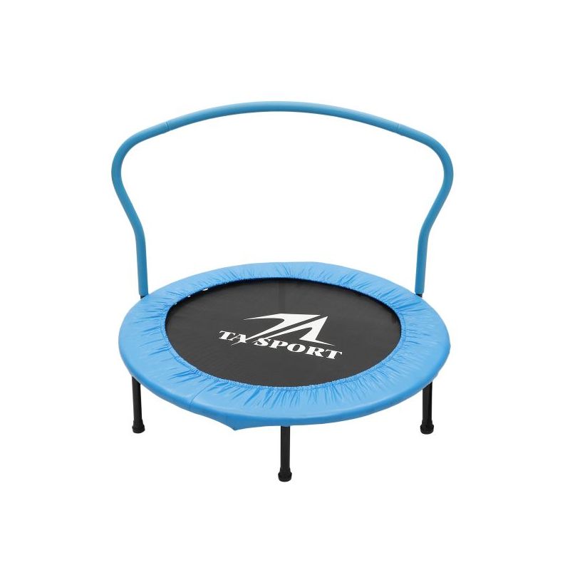 trampoline with handrail, blue 40inch (brand : ta sports)