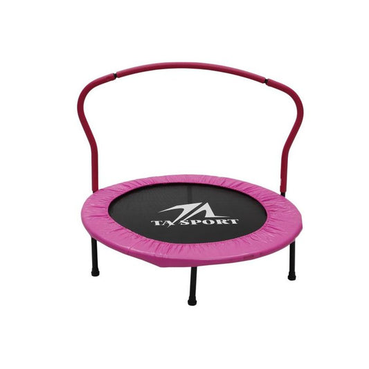Trampoline With Handrail, Pink 40Inch (Brand : Ta Sports)
