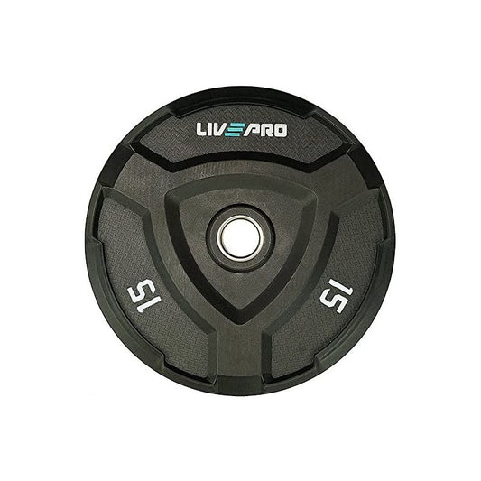 Rubber Bumper Plate 15Kg Blck Lp8022 - 15 (Brand : Liveup)
