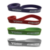 YORK Resistance Band Power 4 Pcs (Min 20-35kg/Max 45-75kg) Set