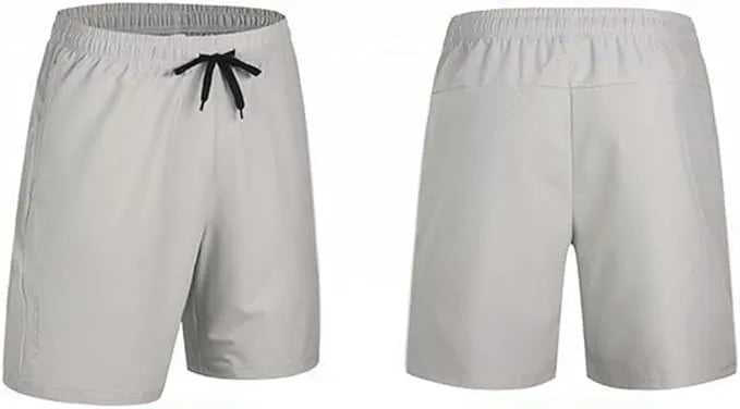 men’s swimming shorts – quick dry swim trunks for beach, pool & sports – black, white, grey