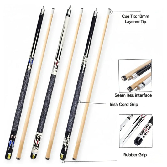 Professional Billiard Cue Stick for Pool & Snooker – Durable Hardwood Shaft, Anti-Slip Grip, Precision Tip – Ideal for Home, Club & Tournament Play