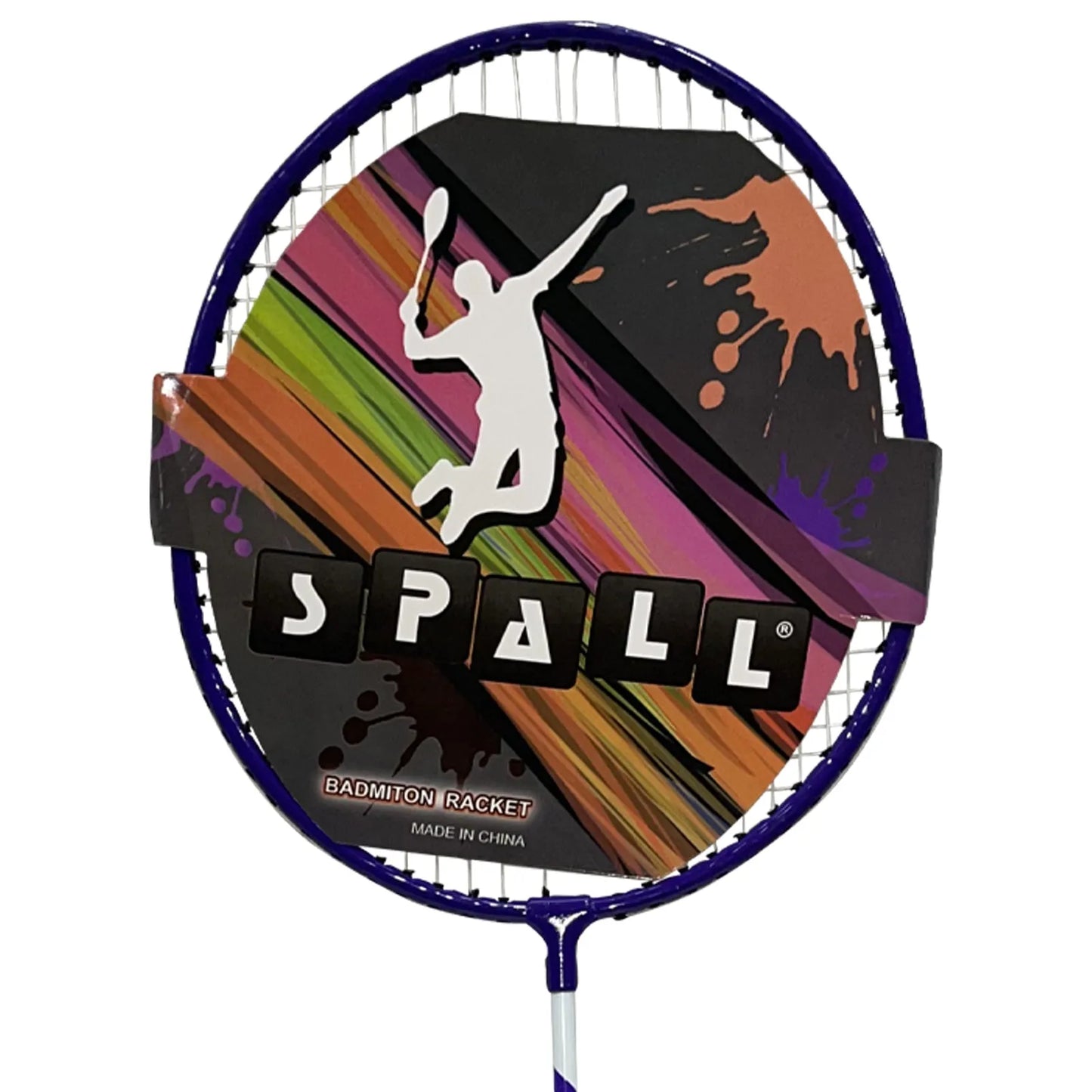 badminton rocket with grip soft handles smash power frame with free full cover ultra light weight carbon fiber single high grade perfect for men and women(216115) | ideal for all surfaces, kids & adults