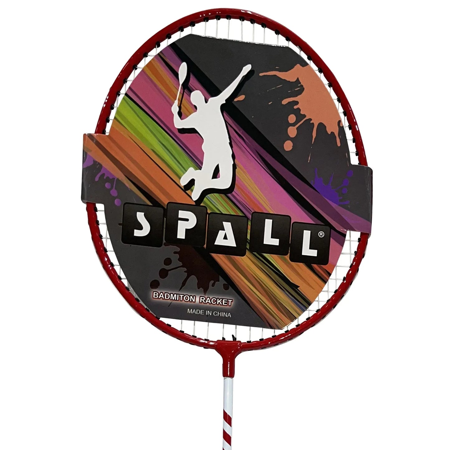 badminton rocket with grip soft handles smash power frame with free full cover ultra light weight carbon fiber single high grade perfect for men and women(216115) | ideal for all surfaces, kids & adults