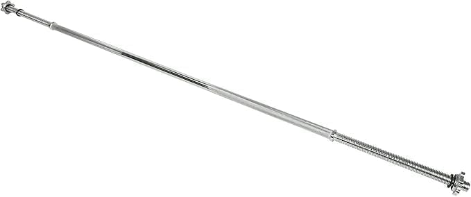 6FT (72 Inch) Threaded Chrome Barbell Bar