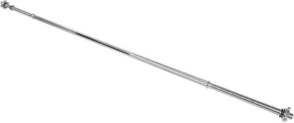 6FT (72 Inch) Threaded Chrome Barbell Bar