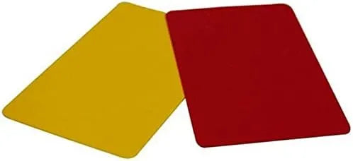referee referee red yellow card soccer record card warning card useful and practical 020 | ideal for all surfaces, kids & adults | match-ready | includes pump & needle | durable & long-lasting performance