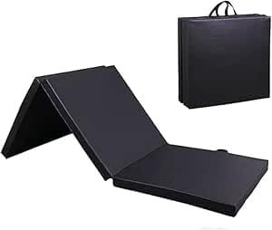 Tri-Fold Exercise Mat - 5cm Thick PU Gymnastics & Fitness Mat