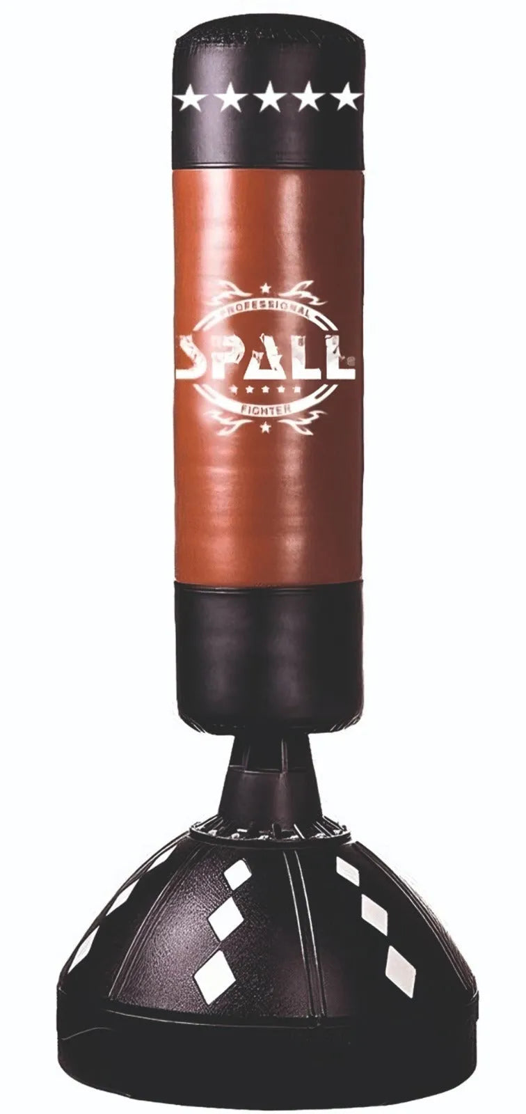 spall vertical punching bag for boxing training with suction cup base punch bag child training equipment | ideal for all surfaces, kids & adults | match-ready | includes pump & needle | durable & long-lasting performance