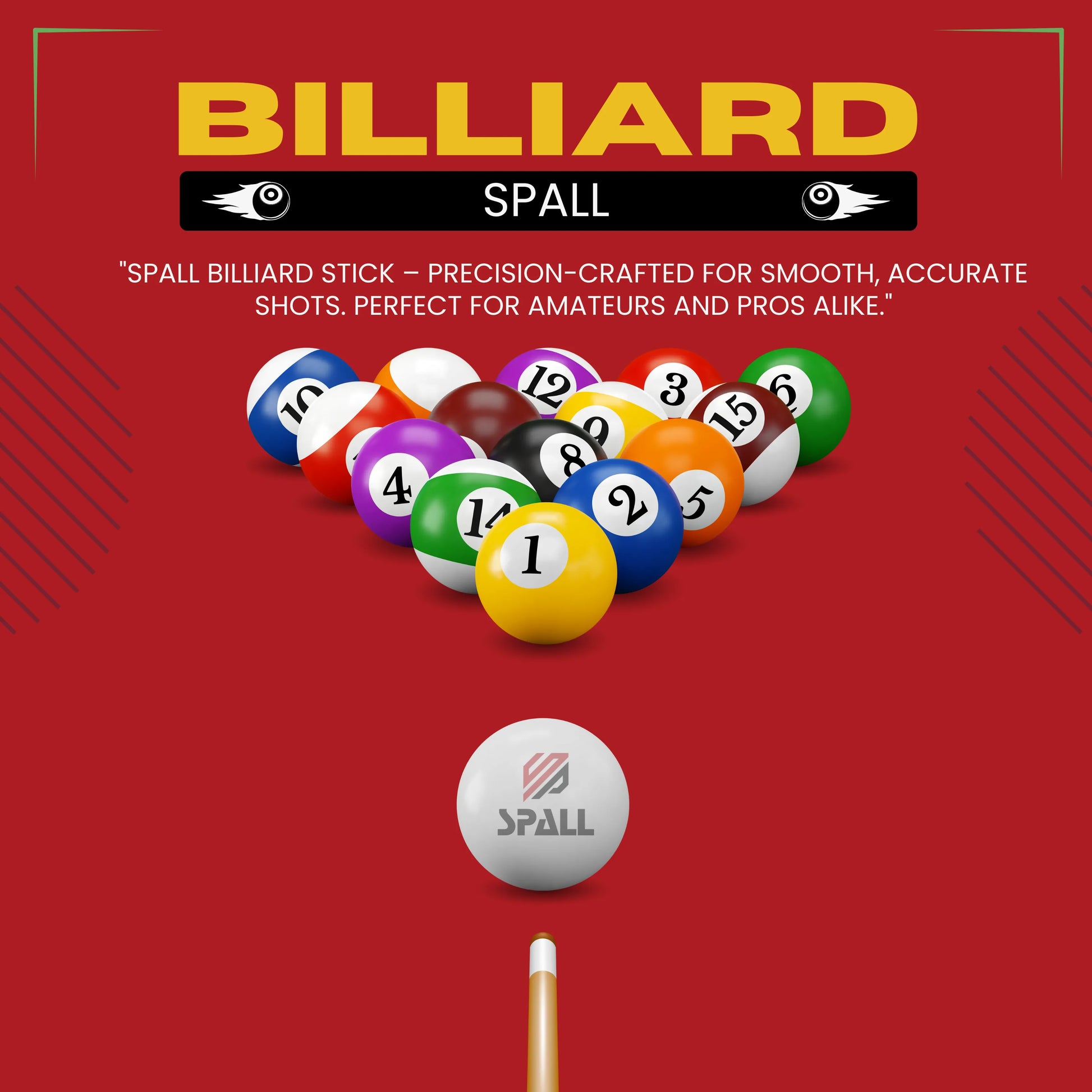 Billiard Stick Professional Pool Cue for Smooth Play