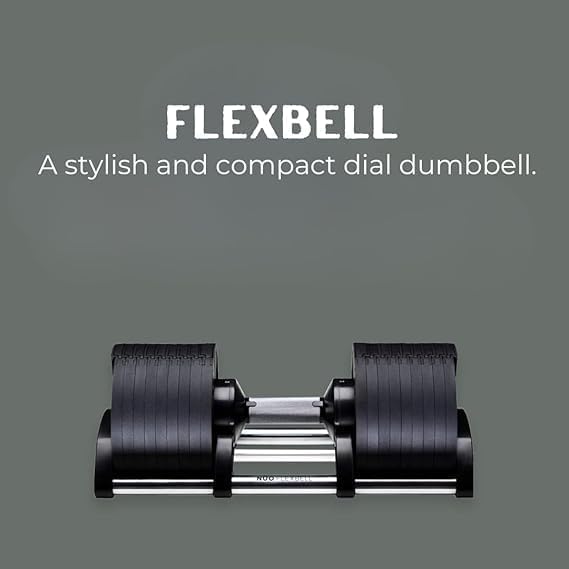 flexbell - adjustable variable dumbbell with one-hand weight