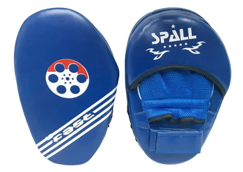 focus pad men women punching mitt height 31cm width 19cm depth 8cm blue red black for mma kickboxing sparring martial arts sparring muay thai karate training(si-1067) | ideal for all surfaces, kids & adults