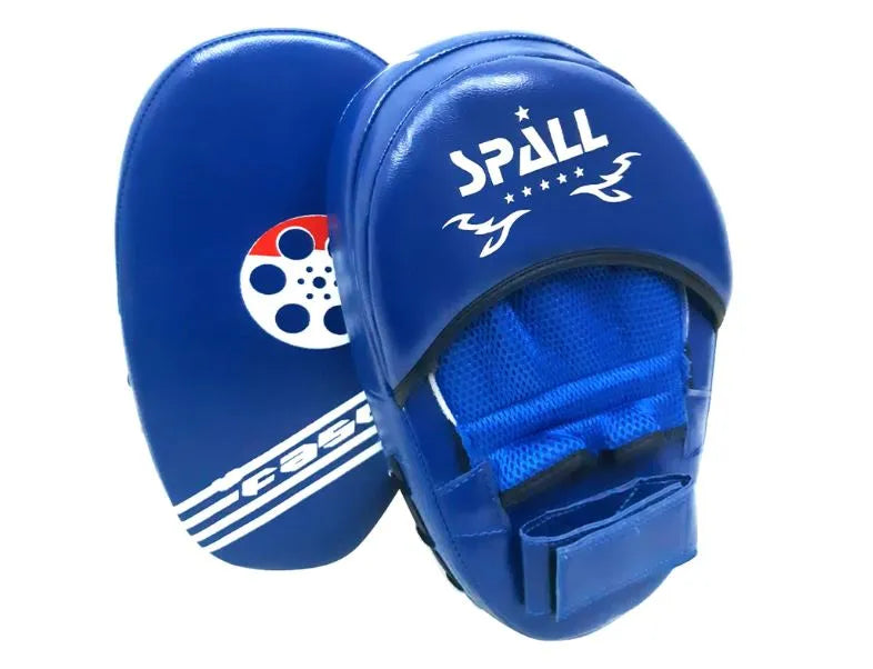 focus pad men women punching mitt height 31cm width 19cm depth 8cm blue red black for mma kickboxing sparring martial arts sparring muay thai karate training(si-1067) | ideal for all surfaces, kids & adults