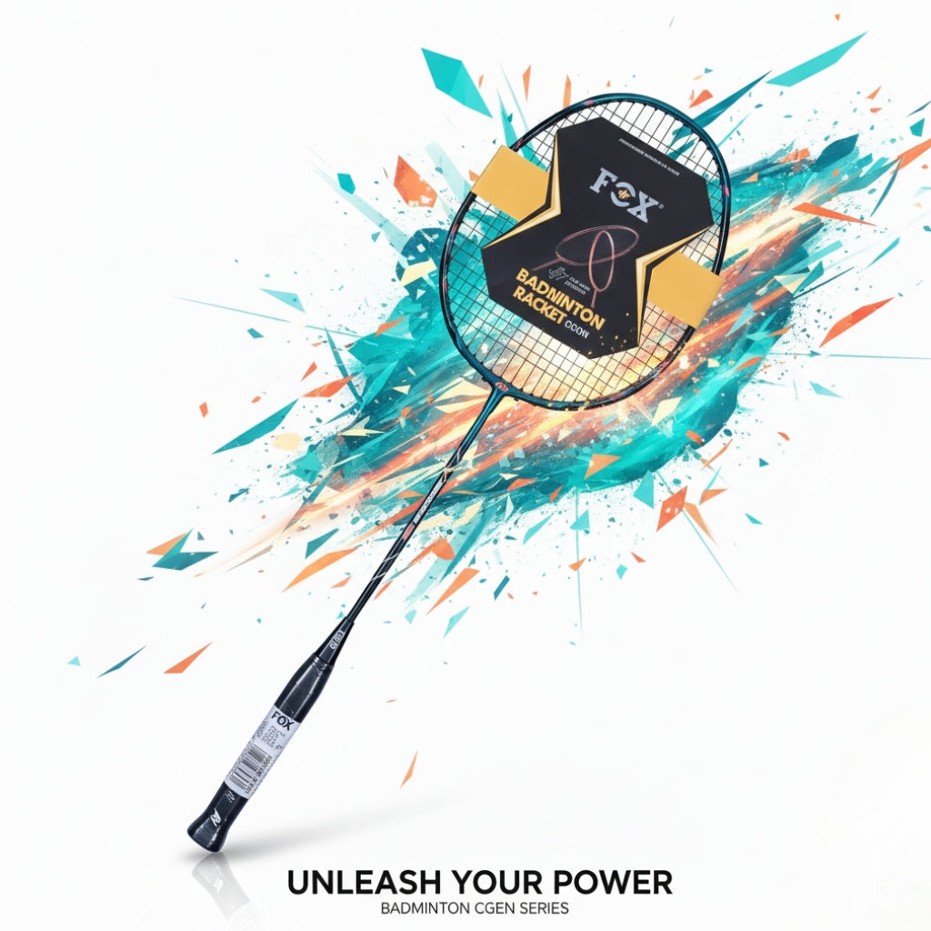 professional badminton racket – lightweight carbon fiber racquet for training & match play | high tension frame | indoor & outdoor sports