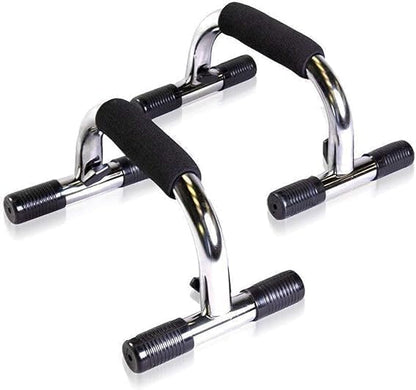 Push Up Bar Pair (Black/Silver)