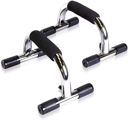 Push Up Bar Pair (Black/Silver)
