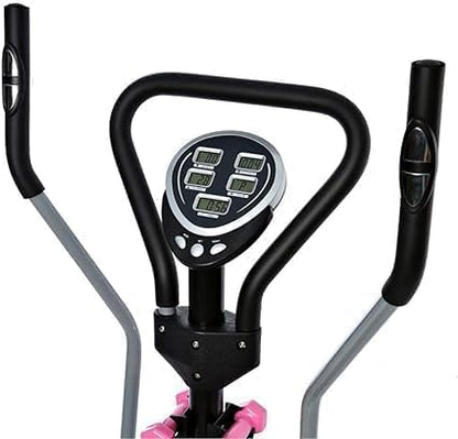 3-in-1 Exercise Bike with Twister, Dumbbells & Waist Disk