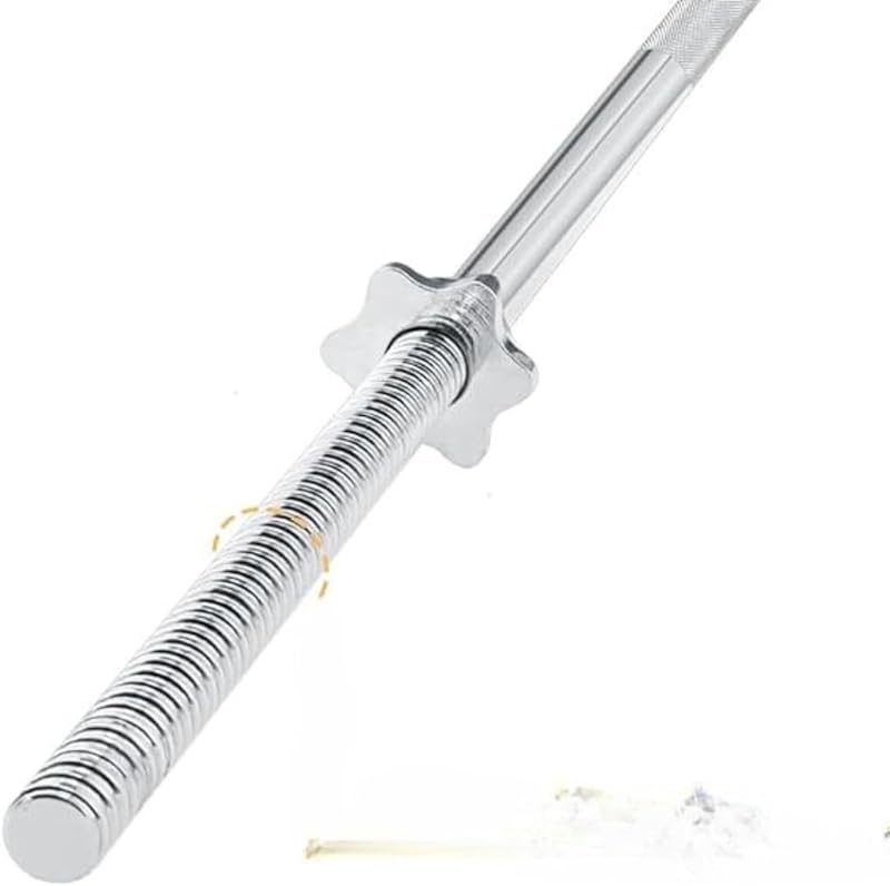 84-Inch Threaded Chrome Weight Lifting Bar