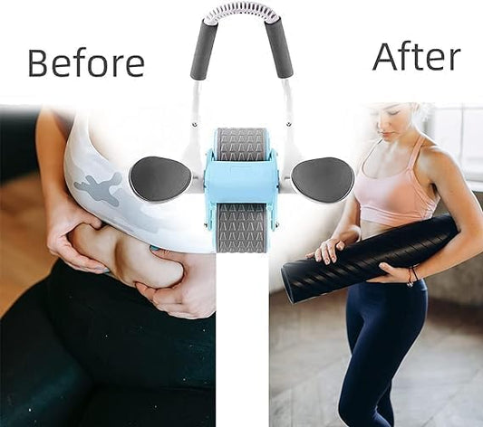 Abdominal Exercise Roller with Ergonomic Elbow Support & Automatic