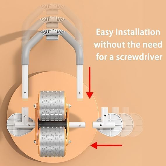 ab abdominal roller wheel with ergonomic elbow support