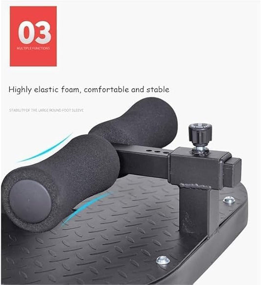 3-in-1 Padded Push Up Sit Up Deep Sissy Squat Machine