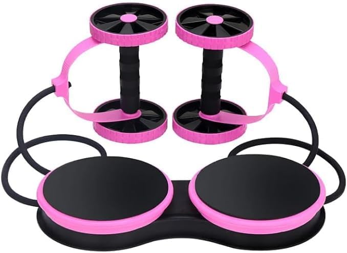 multi-functional abdominal resistance pull rope roller tool