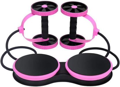 Multi-Functional Abdominal Resistance Pull Rope Roller Tool